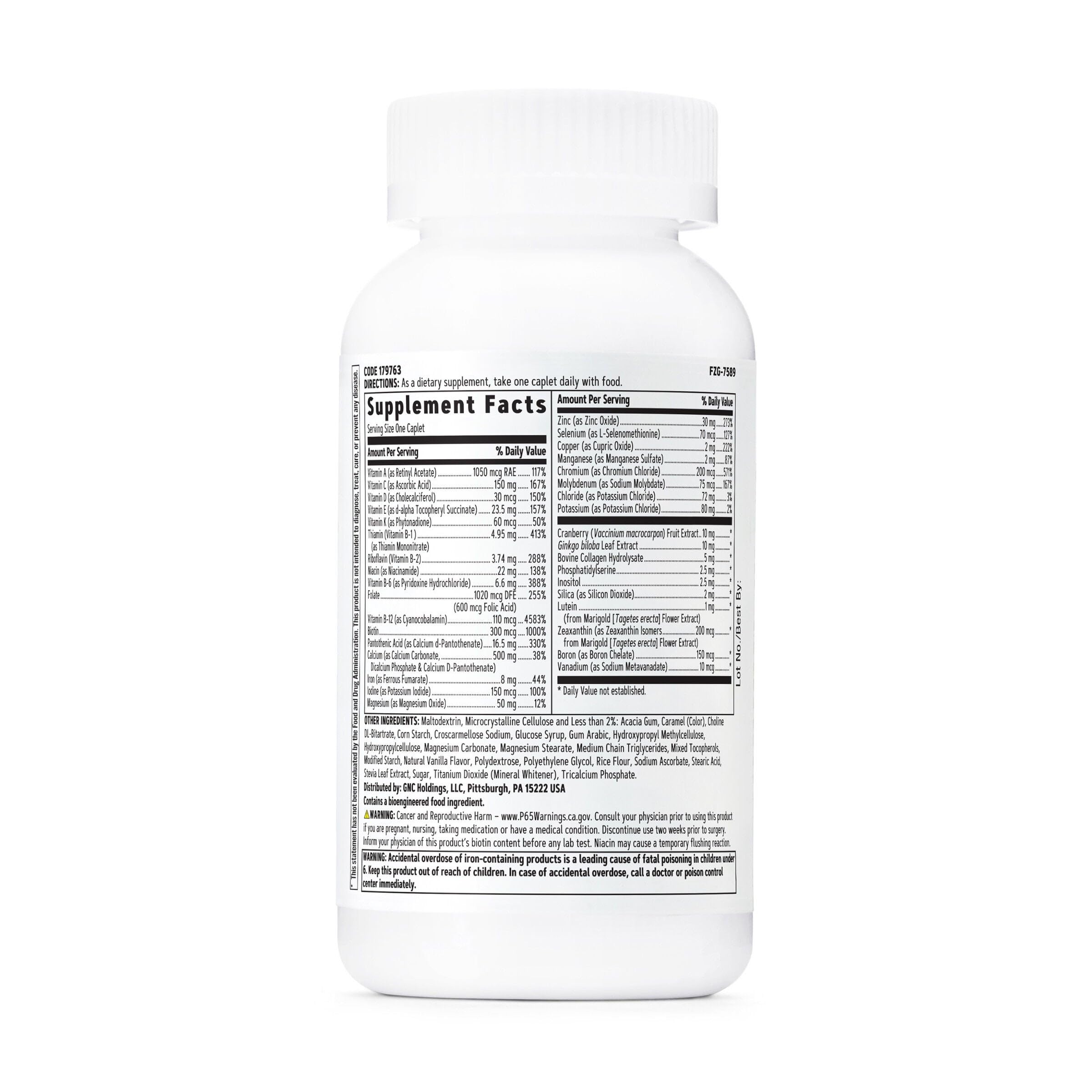 GNC Women's 50+ One Daily Multivitamin - Supports Wellness & Healthy Aging (60 Count)