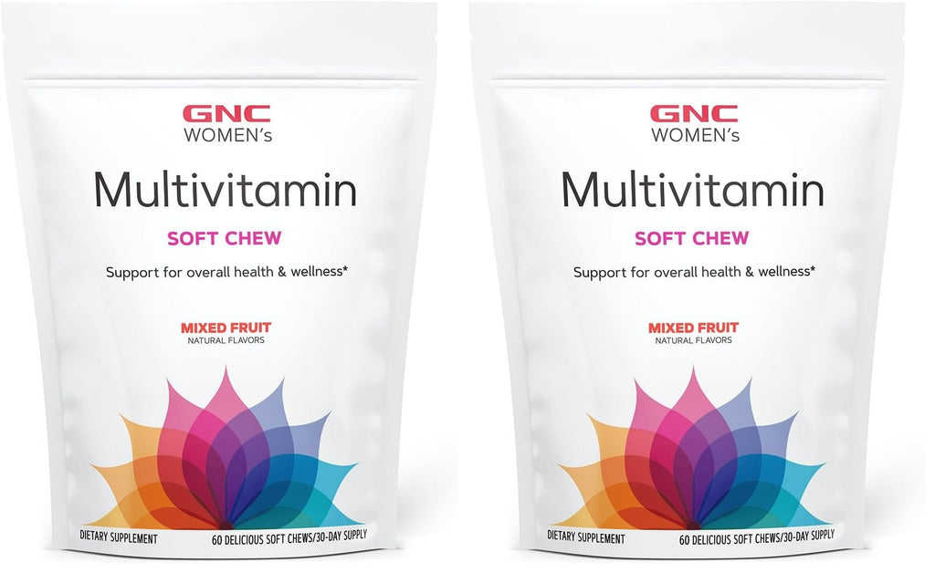 GNC Women's Multivitamin Soft Chew - Mixed Fruit (Pack of 2) | Vitamins for Women