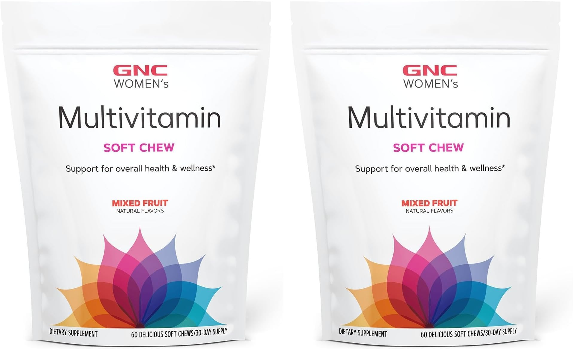GNC Women's Multivitamin Soft Chew - Mixed Fruit (Pack of 2) | Vitamins for Women