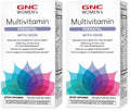 GNC Women's Prenatal Multivitamin with Iron | Supports Pregnancy & Baby Development | 120 Caplets (Pack of 2)