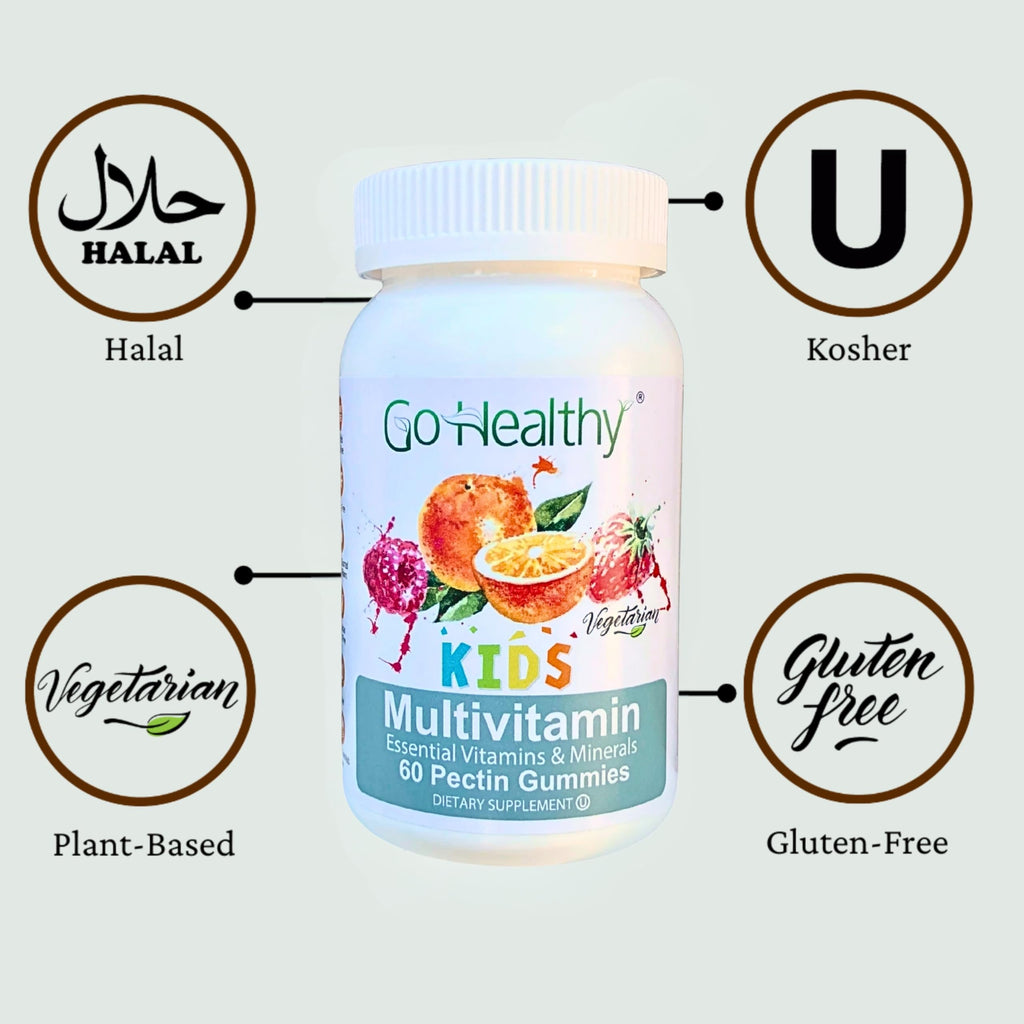 Go Healthy Kids Multivitamin Gummies | Immune Support, Kosher & Halal