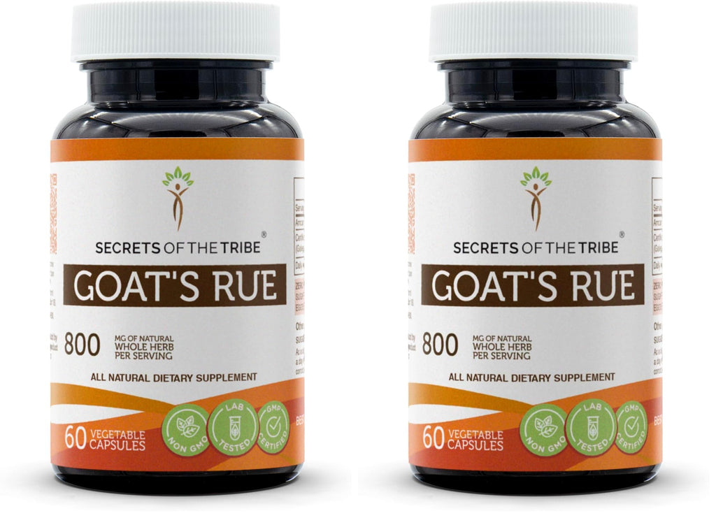 Goat's Rue 60 Capsules (800 mg) – Secrets of the Tribe, Galega officinalis, Pack of 2