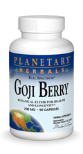 Planetary Herbals Goji Berry Full Spectrum 700mg – 90 Vegetarian Capsules