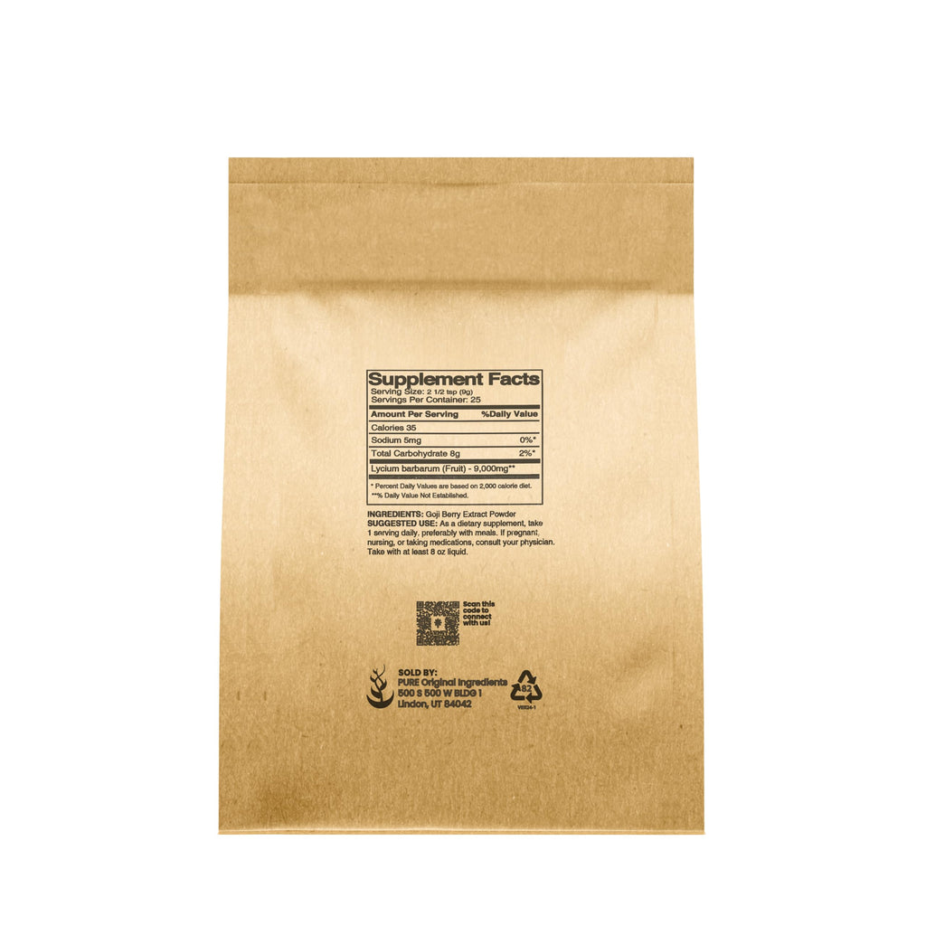 Goji Berry Powder (8oz) – Pure Original Ingredients, Non-GMO Wolfberry