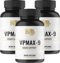 Golden After 50 VpMax-9: Sight Care Eye Vitamins with Lutein, Bilberry & Lycopene – 3 Bottles