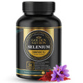 Golden Saffron Selenium - 200 mcg Selenium & 88.5 mg Saffron Extract | Made in USA