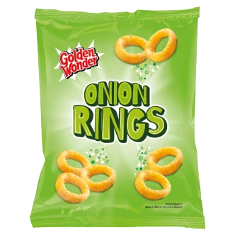 12 x Golden Wonder Onion Rings Snacks 6pk - 6X13GM