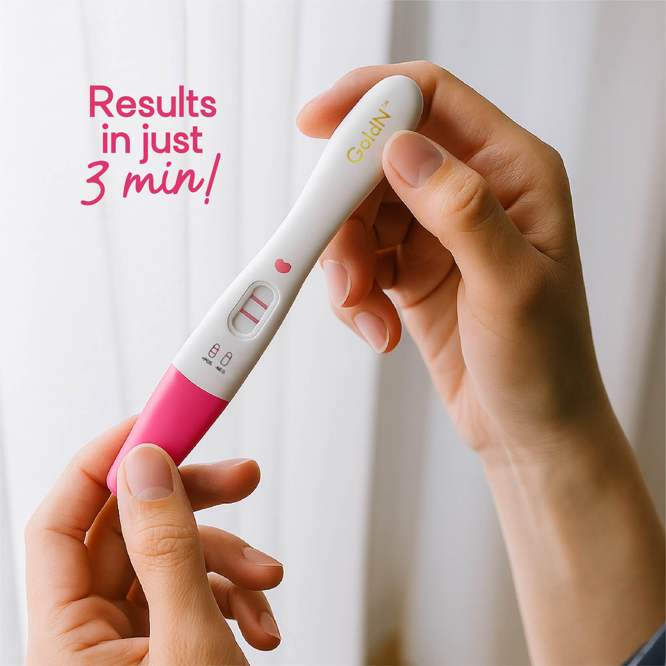 GoldN™ Early Detection Pregnancy Test – HCG Midstream Kit, 99% Accurate