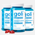 Goli Zero Sugar Ashwagandha Gummies – 3 Pack, 180 Count | KSM-66, L-Theanine, Maca, Vitamin D | Vegan, Keto