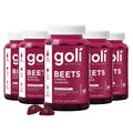 Goli Beets Cardio Gummies with CoQ10 & Vitamin B12 – Beetroot Extract | Vegan, Non-GMO, Gluten-Free (300 Count, 5 Pack)