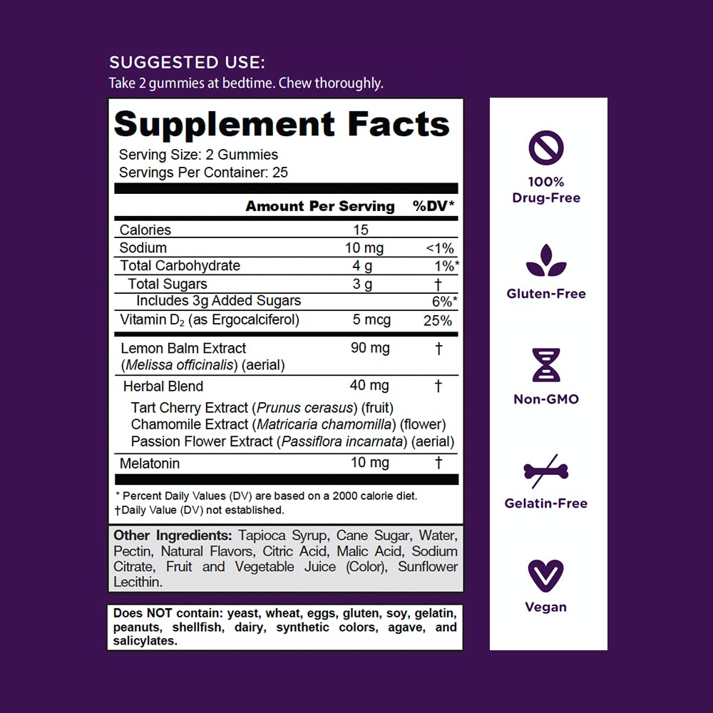 Goli Extra-Strength Sleep Gummies with 10 mg Melatonin – 150 Count | Vegan, Gluten-Free, Gelatin-Free