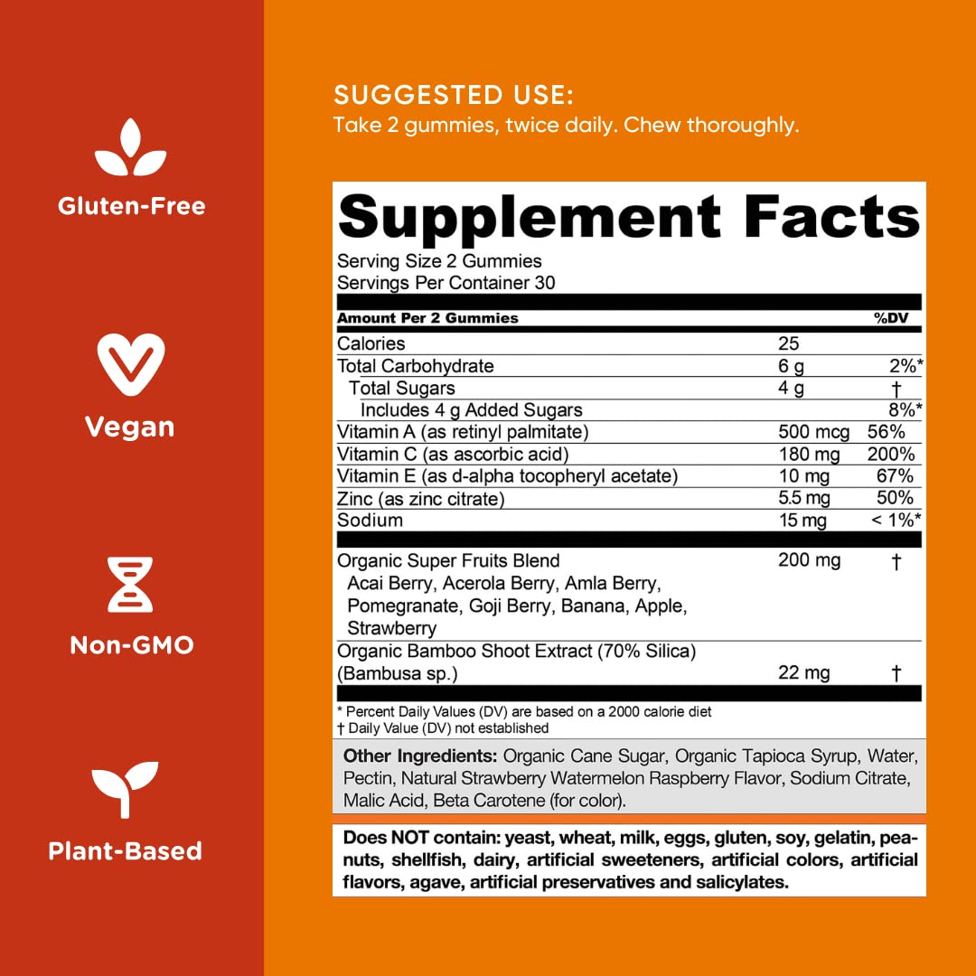 Goli Superfruits Gummies – Vegan Collagen-Boosting Beauty, 300 Count