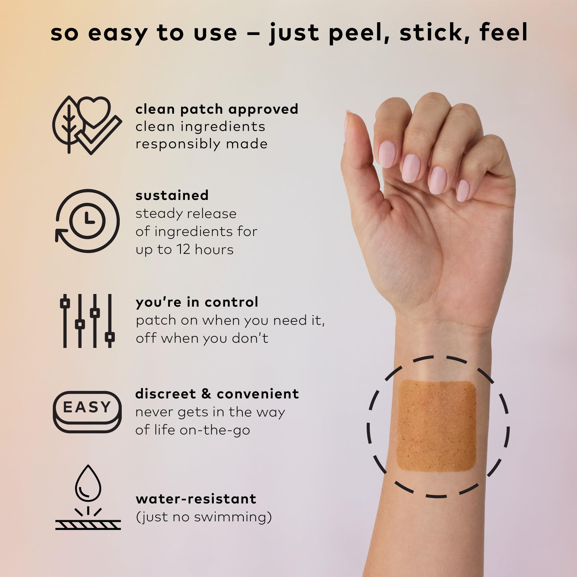 The Good Patch Relax Patches – Unwind & Decompress with Ashwagandha, Ginger Root (16 Patches)