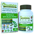 GoodlifePick Premium Moringa Capsules with Black Pepper | 50:1 Moringa Extract (90ct) – All Natural, Non-GMO, Vegan