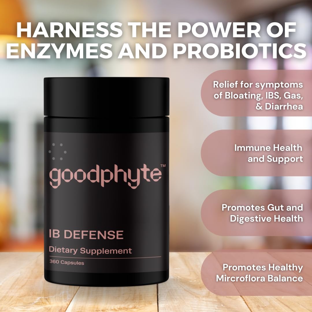 Goodphyte Premium Digestive Enzyme | Boost Nutrient Absorption & Digestive Comfort (360 Count)