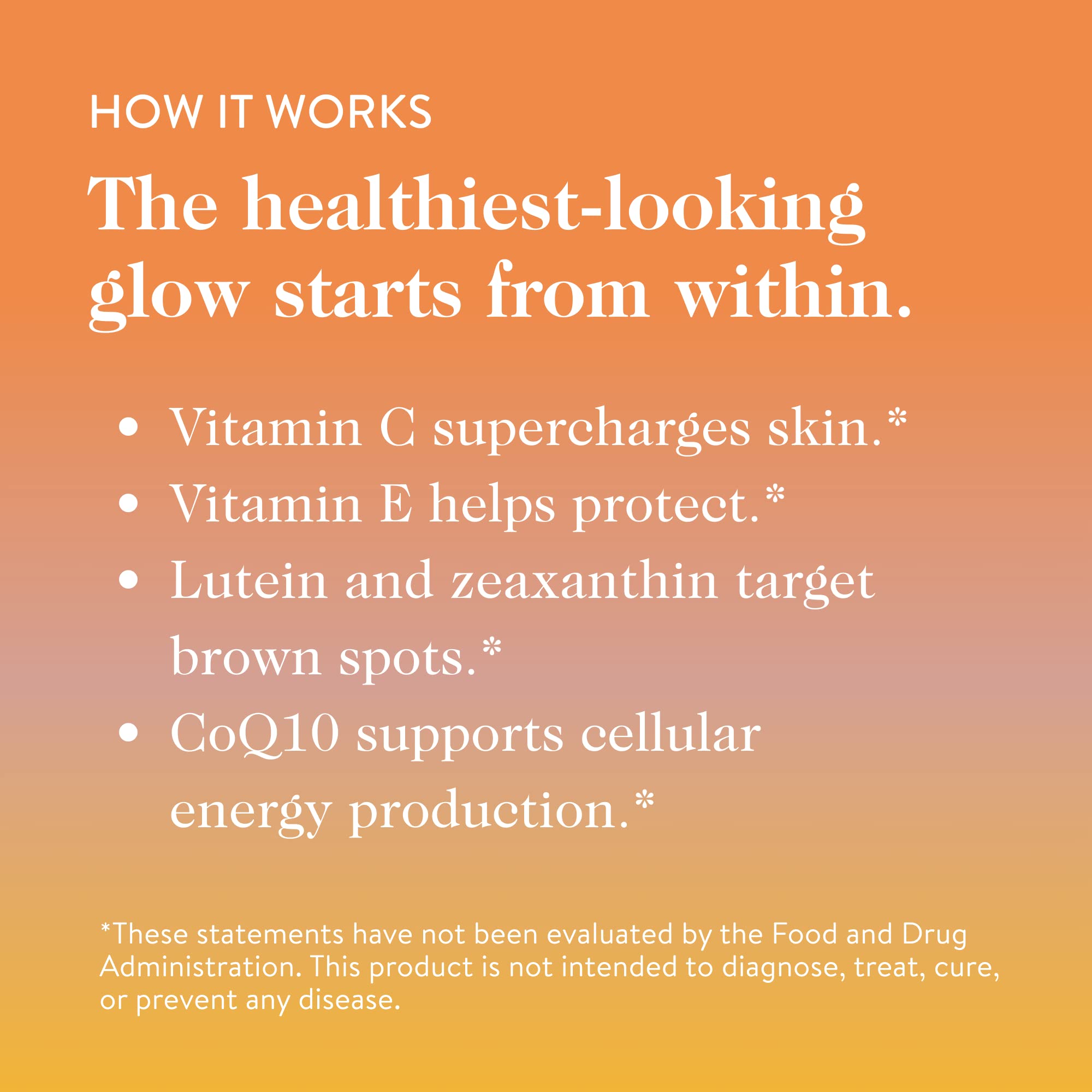 goop Beauty Morning Skin Drink Mix — Vitamin C & E for Radiant Skin, Lemon Verbena & Orange Flavor, 30 Pack