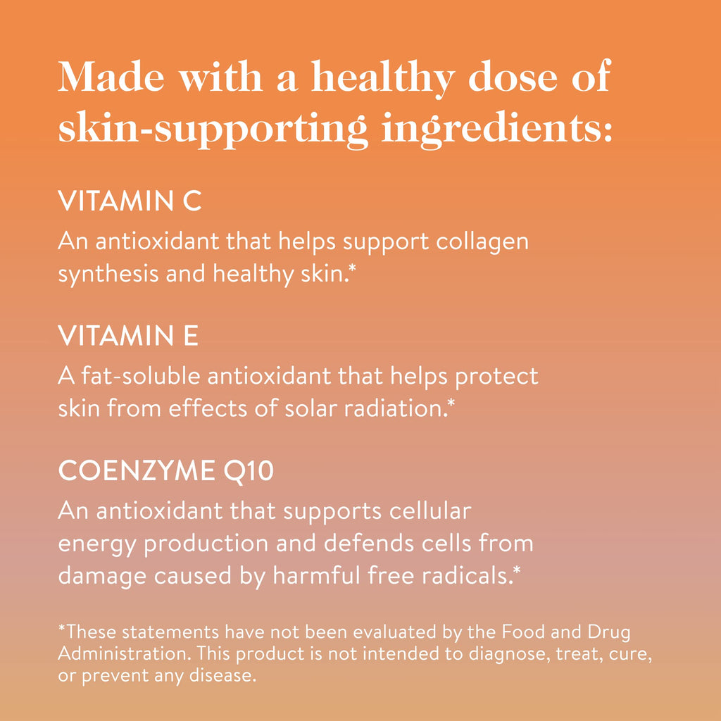goop Beauty Morning Skin Drink Mix — Vitamin C & E for Radiant Skin, Lemon Verbena & Orange Flavor, 30 Pack