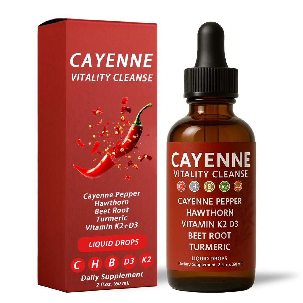 GOOVIP Maxivita CayennePepper Liquid Extract Drops - 2 fl oz | Immune, Joint & Gut Support