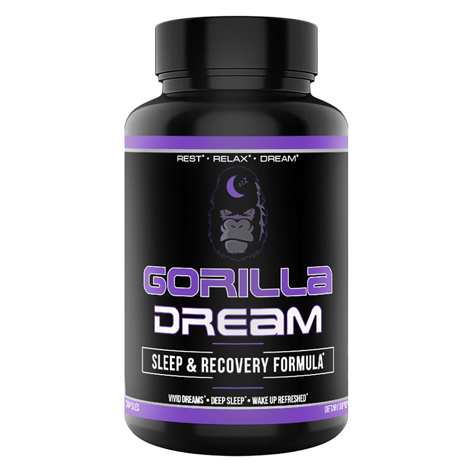 Gorilla Mind Dream Sleep Supplement (120 Capsules) - Nootropic Sleep & Recovery