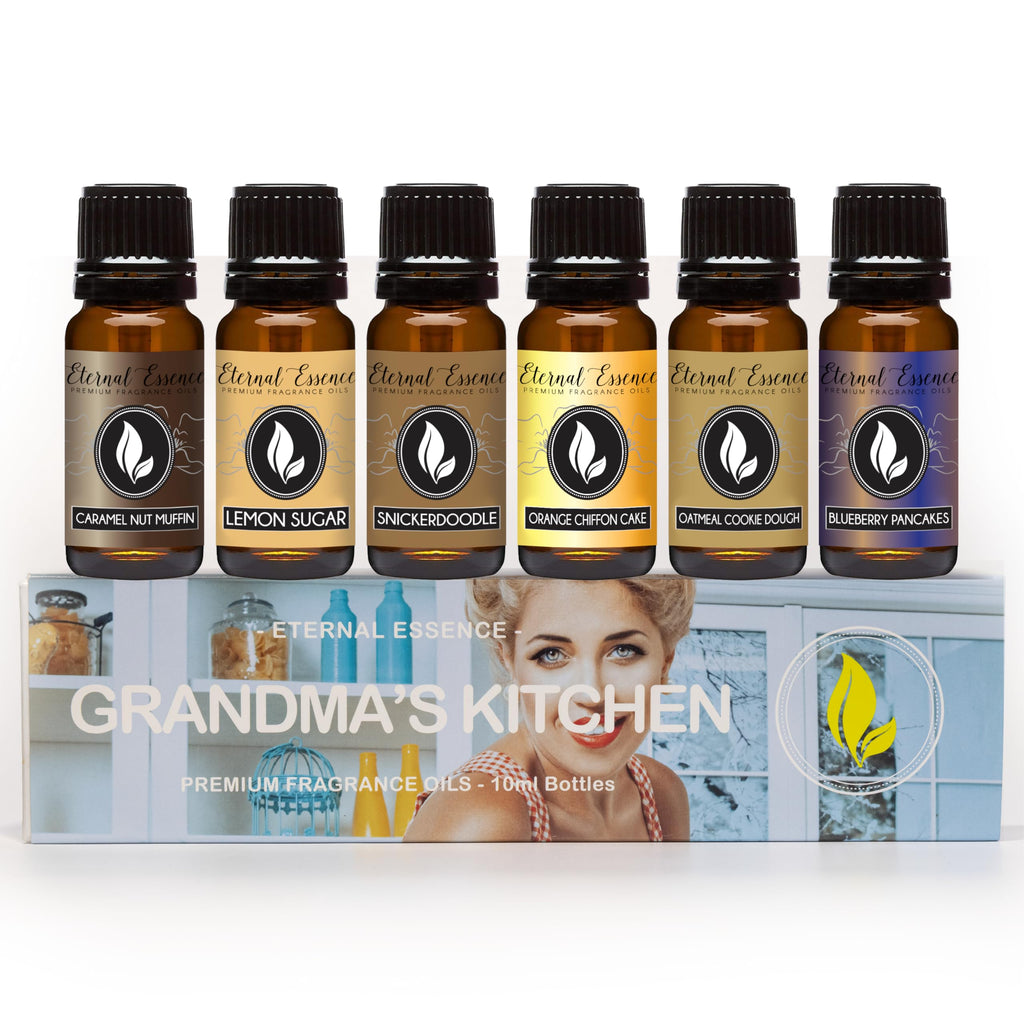 Grandma's Kitchen Set of 6 Premium Fragrance Oils – 10ml Each | Eternal Essence Oils