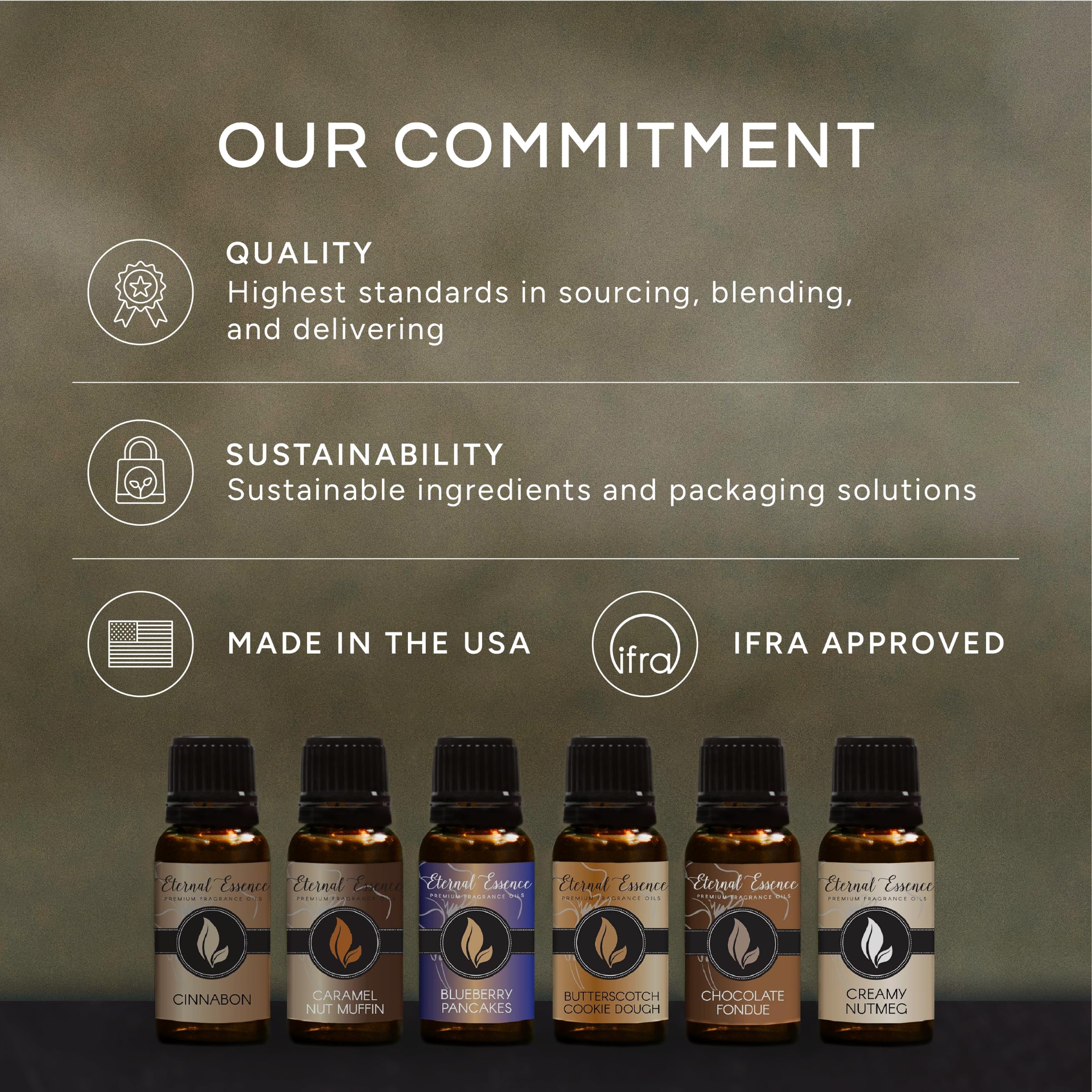 Grandma's Kitchen Set of 6 Premium Fragrance Oils – 10ml Each | Eternal Essence Oils