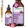 Organic Grape Seed Extract Liquid Drops 300mg – 95% Proanthocyanidins, Non-GMO, 4 fl oz