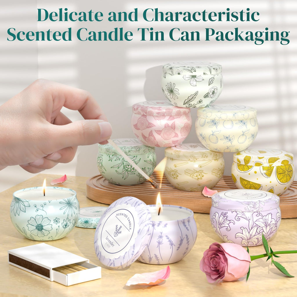 WarmEmbrace Scented Candles – 9-Piece Gift Set, Long-Lasting