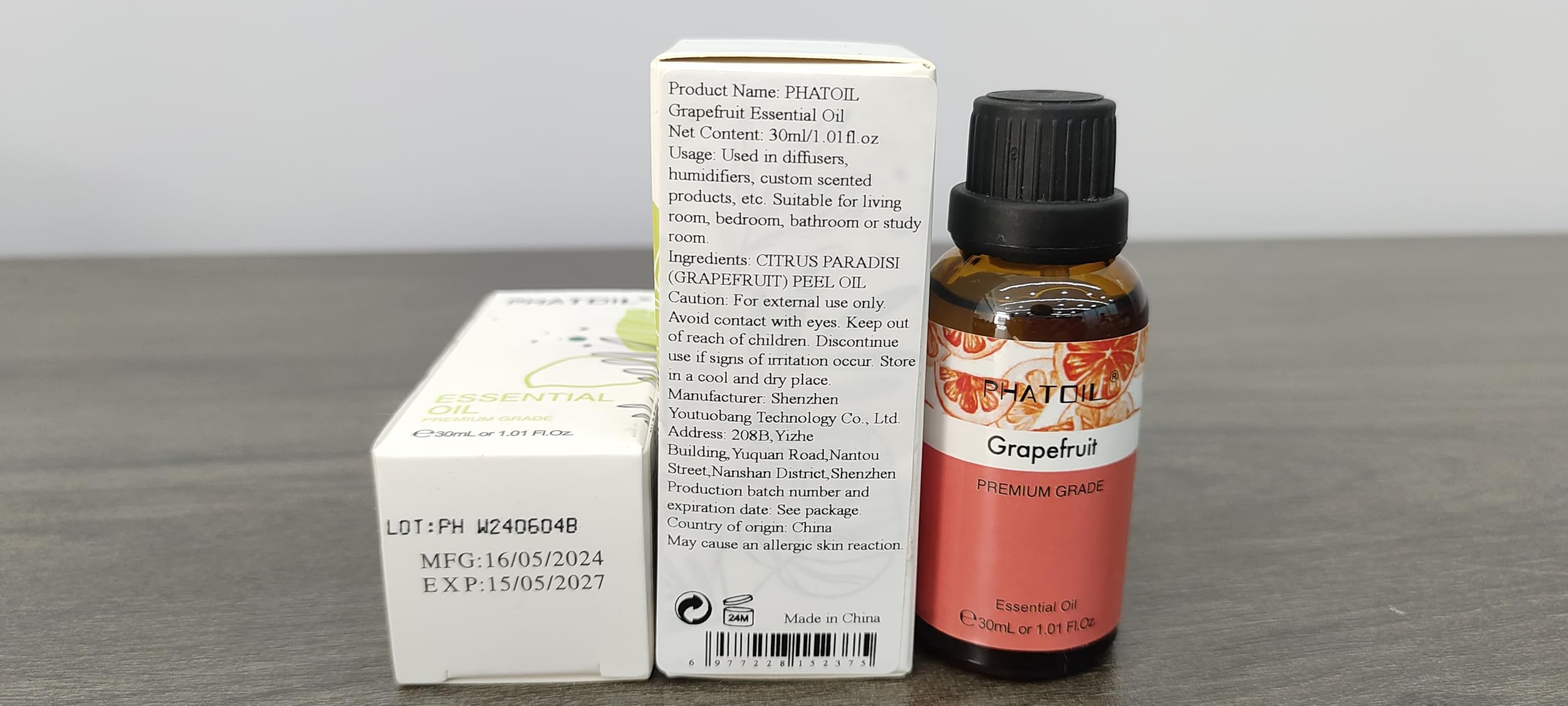 Grapefruit Essential Oil 30ml | PHATOIL Pure Oil for Diffusers & DIY