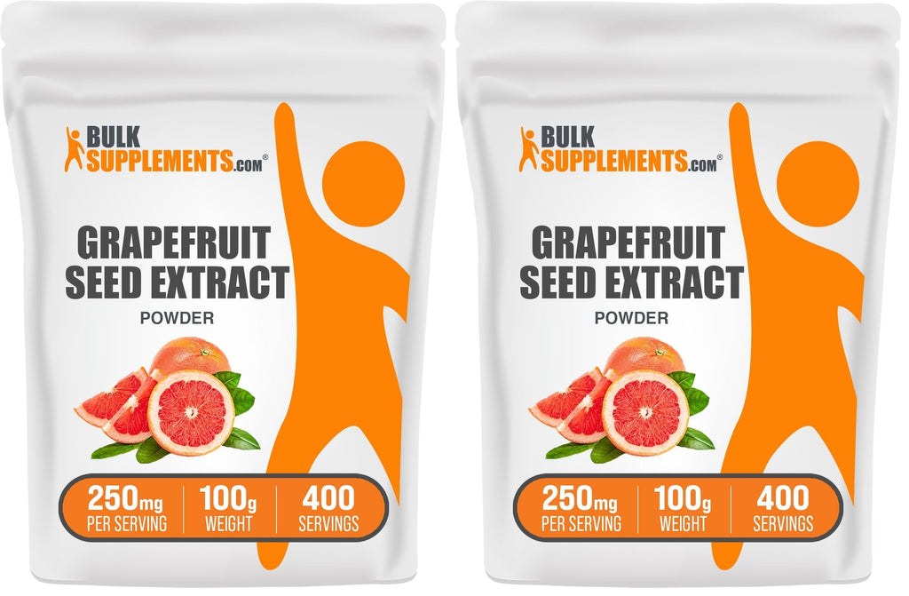 Grapefruit Seed Extract Powder 100g (Pack of 2) – Gluten Free, 250mg per Serving | BulkSupplements