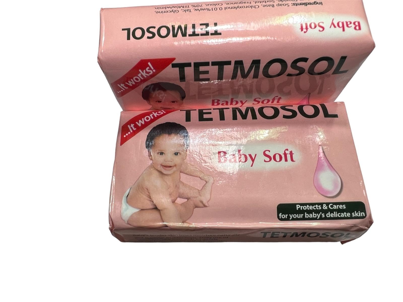 Gratiam Tetmosol Baby Soft Soap 75g (2) - Gentle Baby Bath Bar