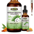 (2 Pack) 8-in-1 Graviola Soursop Liquid – Immune & Liver Support, Sea Moss, Ashwagandha, Turmeric | 1 Fl Oz