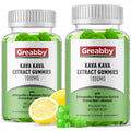 GREABBY Kava Gummies 1000mg – Natural Lemon, 120 Vegan Gummies