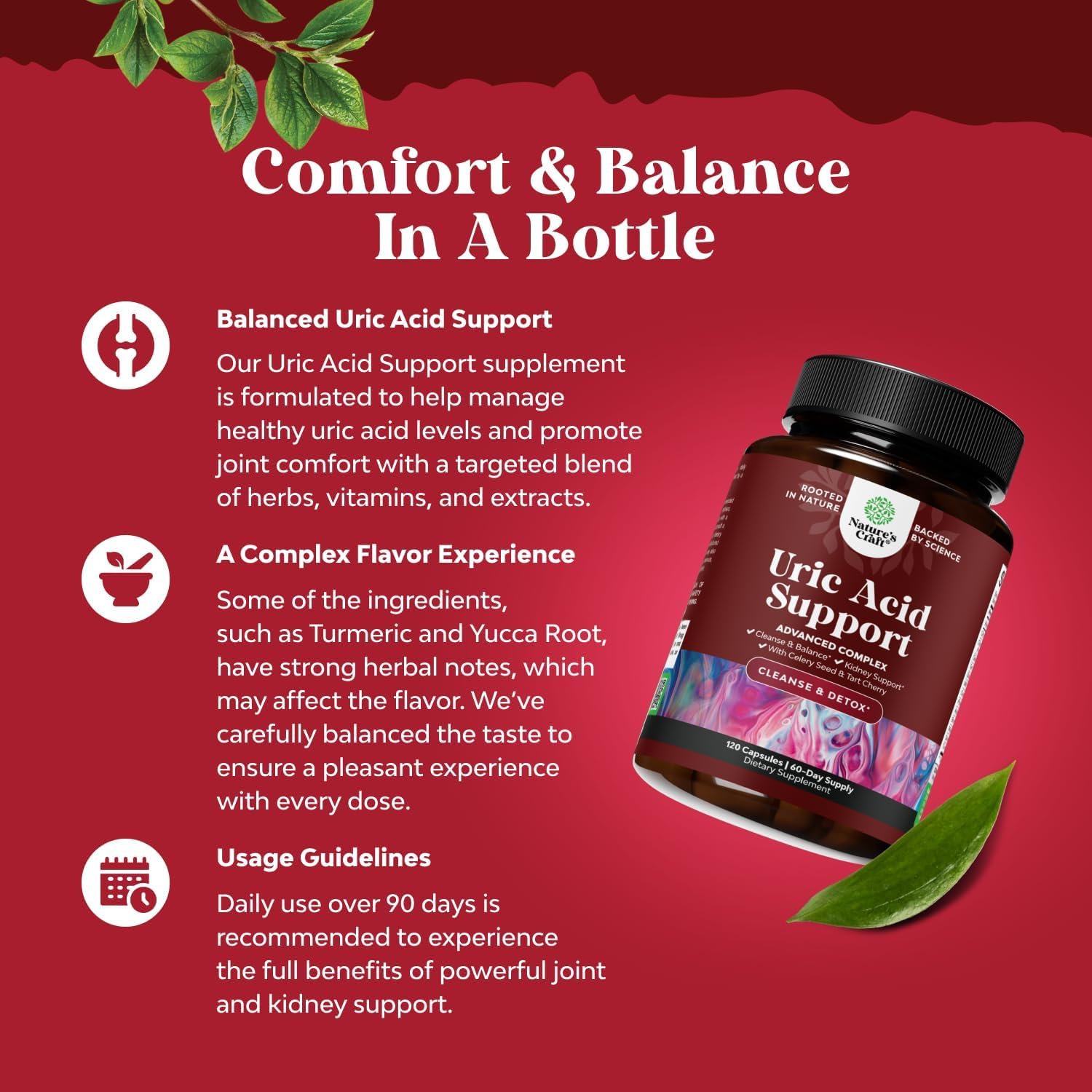 Green Coffee Bean Extract for Uric Acid Cleanse & Detox - Green Coffee Beans with Turmeric, Tart Cherry & Celery Seed for Adults - Daily Uric Acid Flush for Joints Support & Kidney Cleanser – 120 Ct
