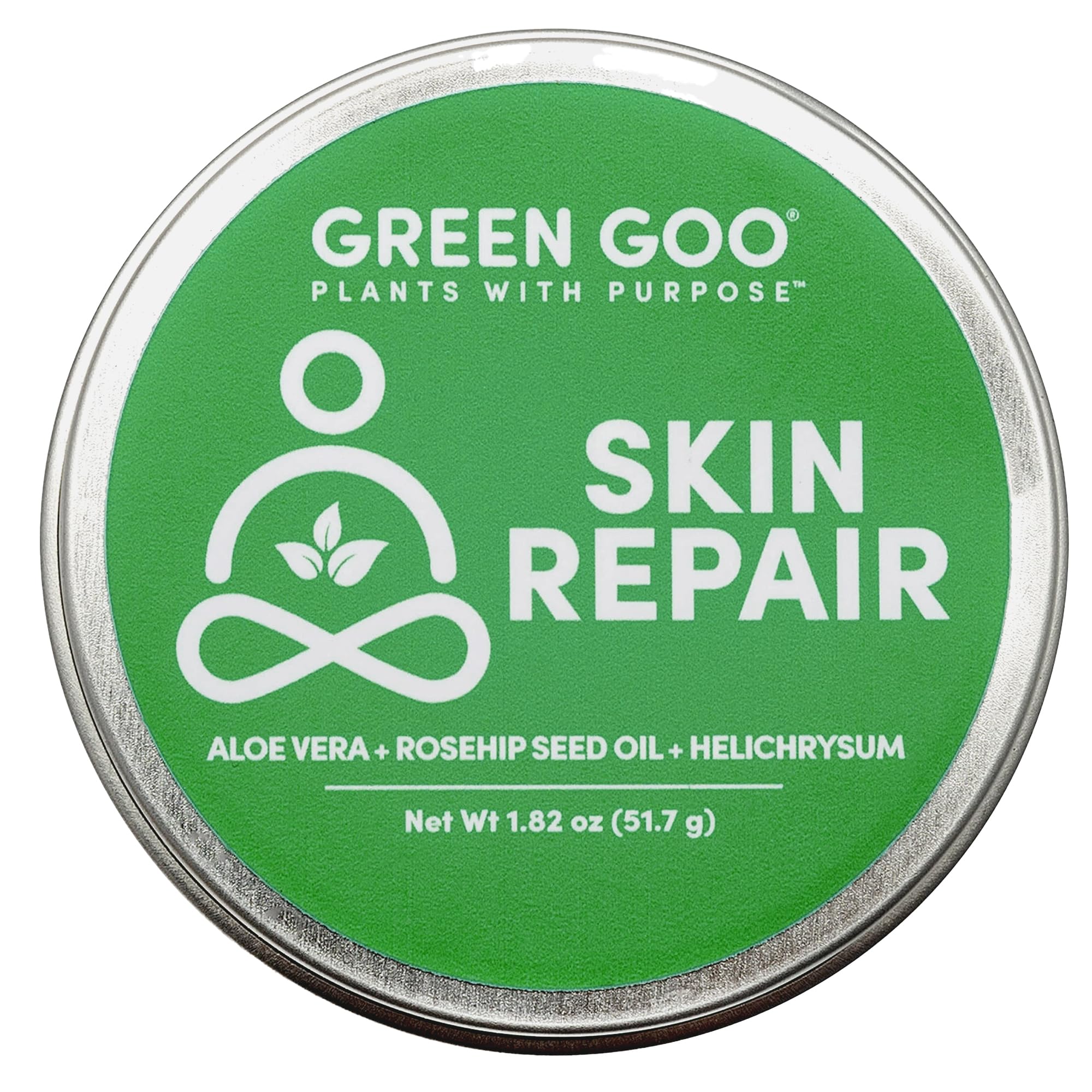 Green Goo Skin Salve | Natural Skin Repair & Daily Moisture – 1.82 oz Large Tin