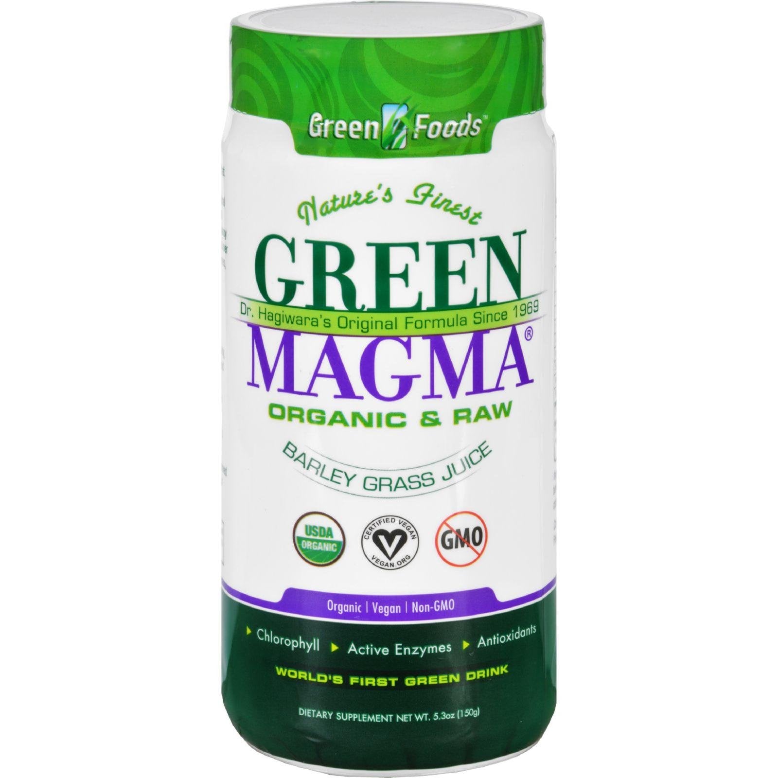 Green Foods Green Magma, 5.3 Ounce - Premium Barley Grass Supplement