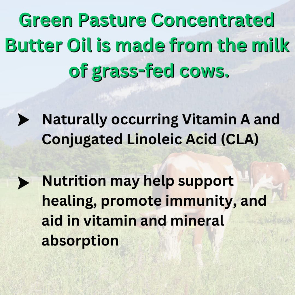 Green Pasture Concentrated Butter Oil Capsules | 120 Capsules | 60 Servings
