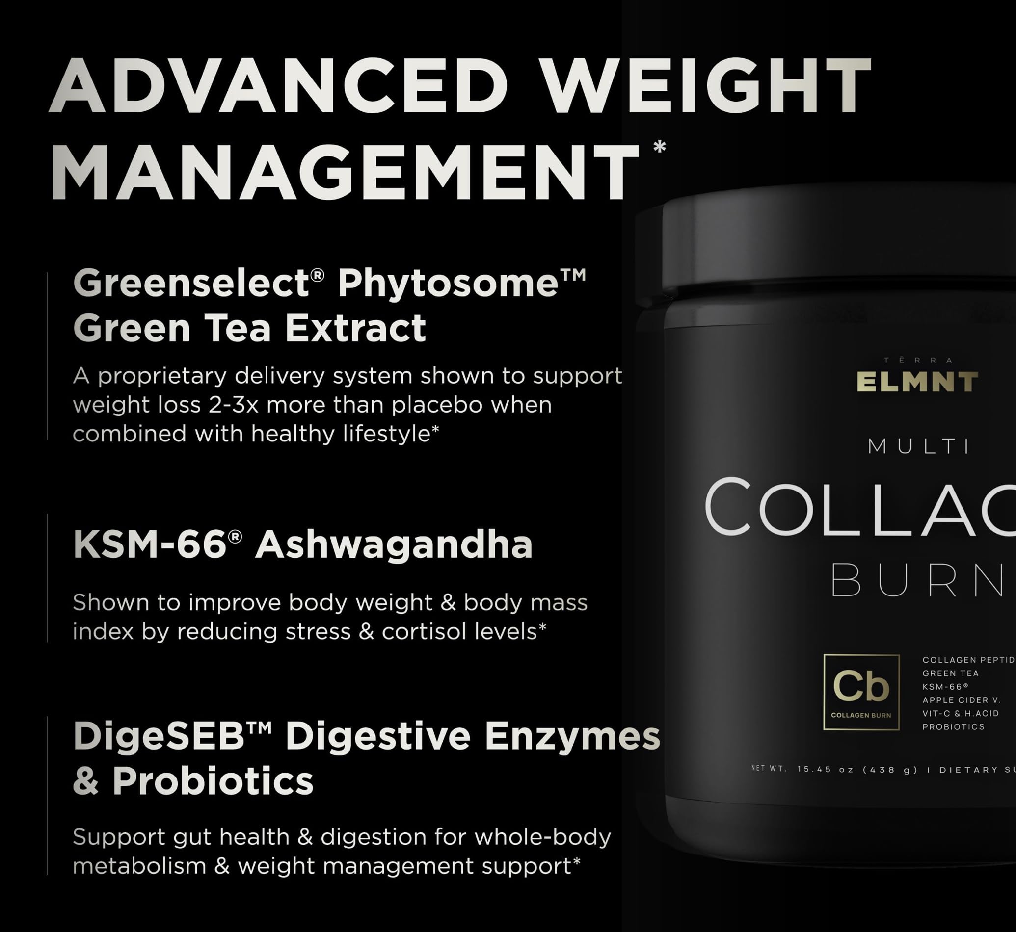 Super Collagen Burn Powder for Women – Pink Lemonade | Multi Collagen Peptides + Hyaluronic Acid