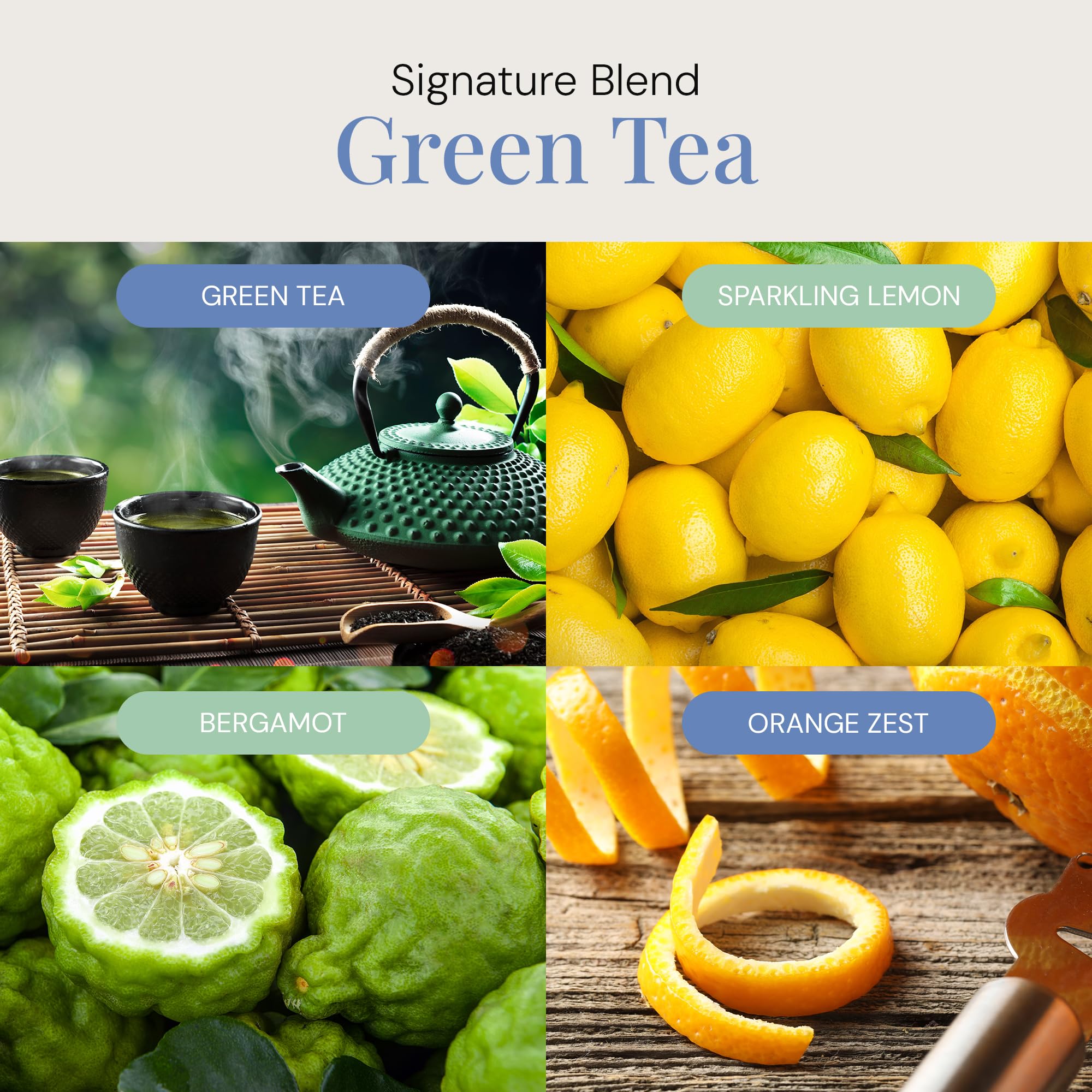 Green Tea Aroma Oil – Essential Oils Blend for Diffusers | 300 mL