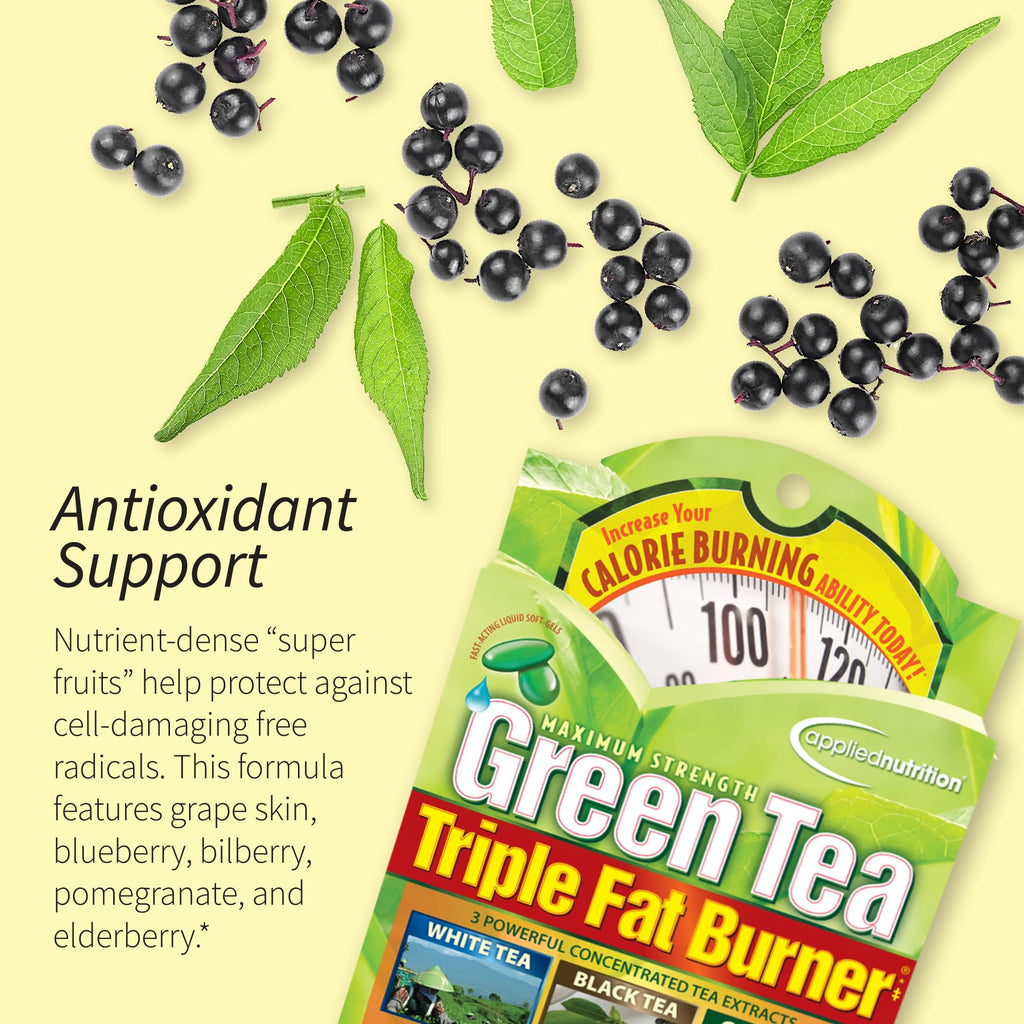 Applied Nutrition Green Tea Fat Burner – EGCG 400 mg + Green Coffee Bean Extract