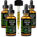 GreenIVe Hemp Drops 28,000mg – Naturally Grown Hemp Oil (4 Pack) | Vegan Omegas