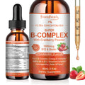 GREENPEOPLE Methylated B Complex – 6-in-1 Vegan B Vitamins with Mg, Ashwagandha & L-Theanine | Energy, Immunity & Focus | 2-Pack (2 fl oz each)