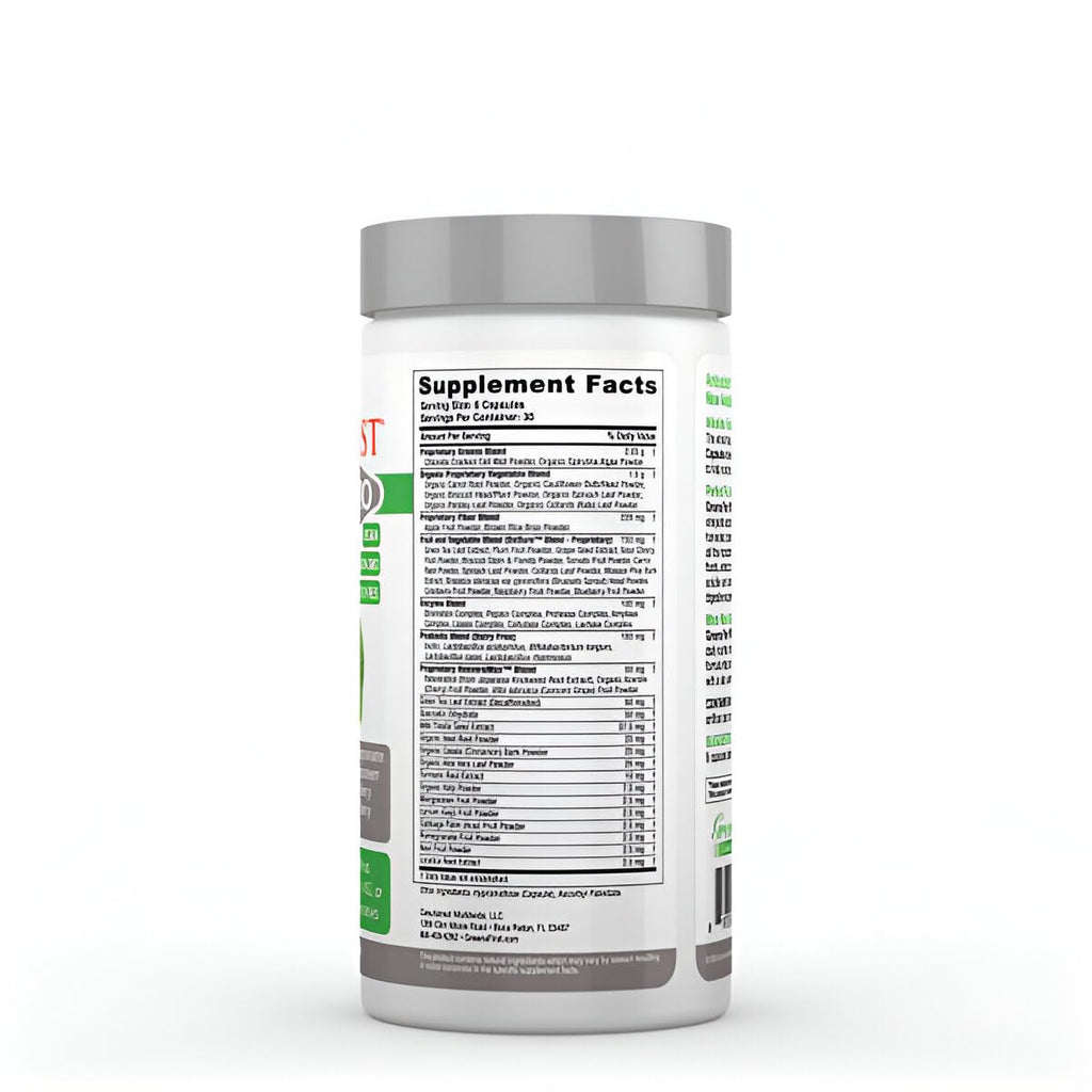 Greens First Phytonutrient Capsules – 54 Superfoods, Organic Fruits & Veggies, Probiotics & Digestive Enzymes – 180 Capsules