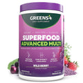 Greens+ Advanced Multi Wild Berry Superfood Powder – Organic, Vegan, Non-GMO (9.4 oz)