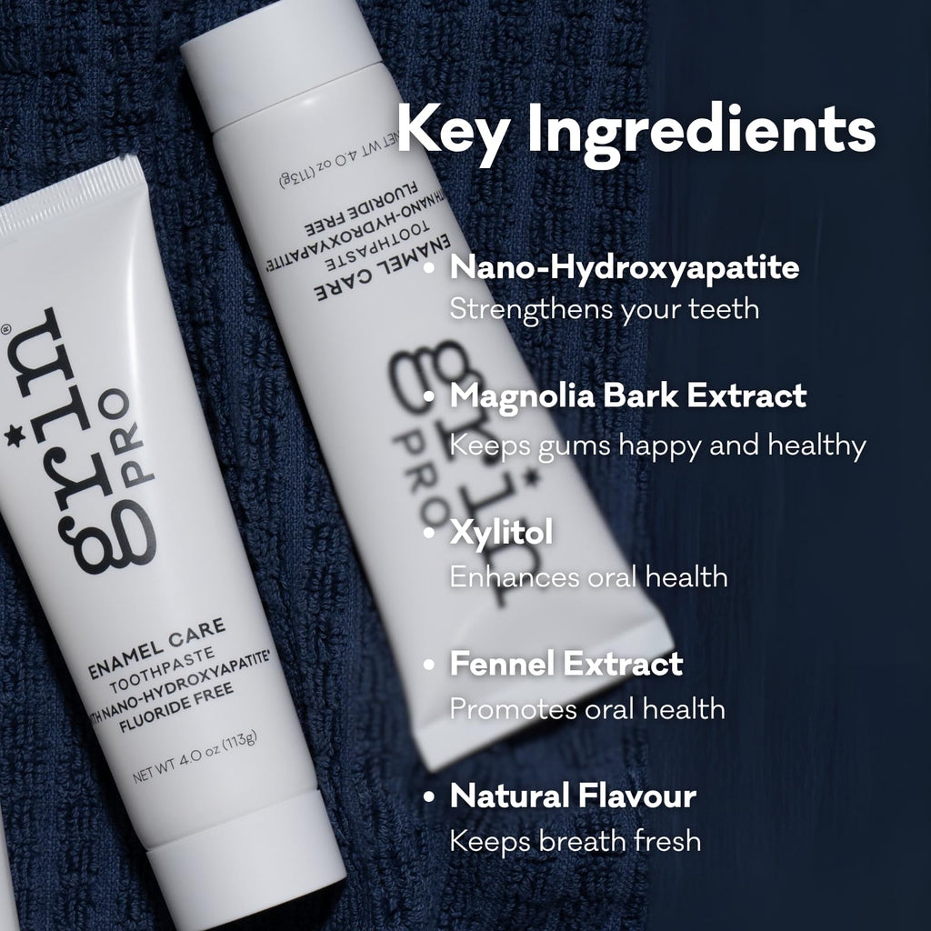 Grin Pro Enamel Repair Toothpaste – Fluoride Free Nano-Hydroxyapatite for Sensitive Teeth (4 oz) – Made in New Zealand