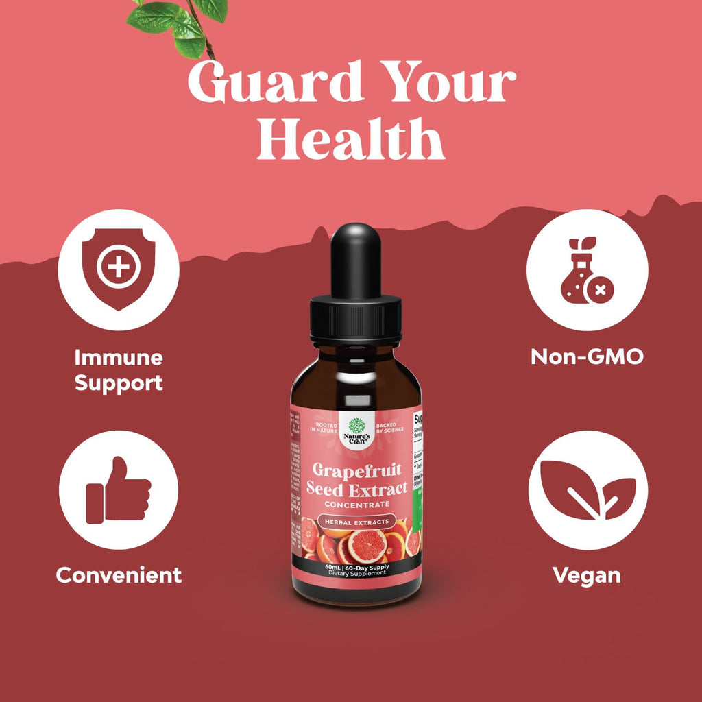 GSE Grapefruit Seed Extract Liquid – One Drop Daily, 2 Pack Bundle, 120 Days