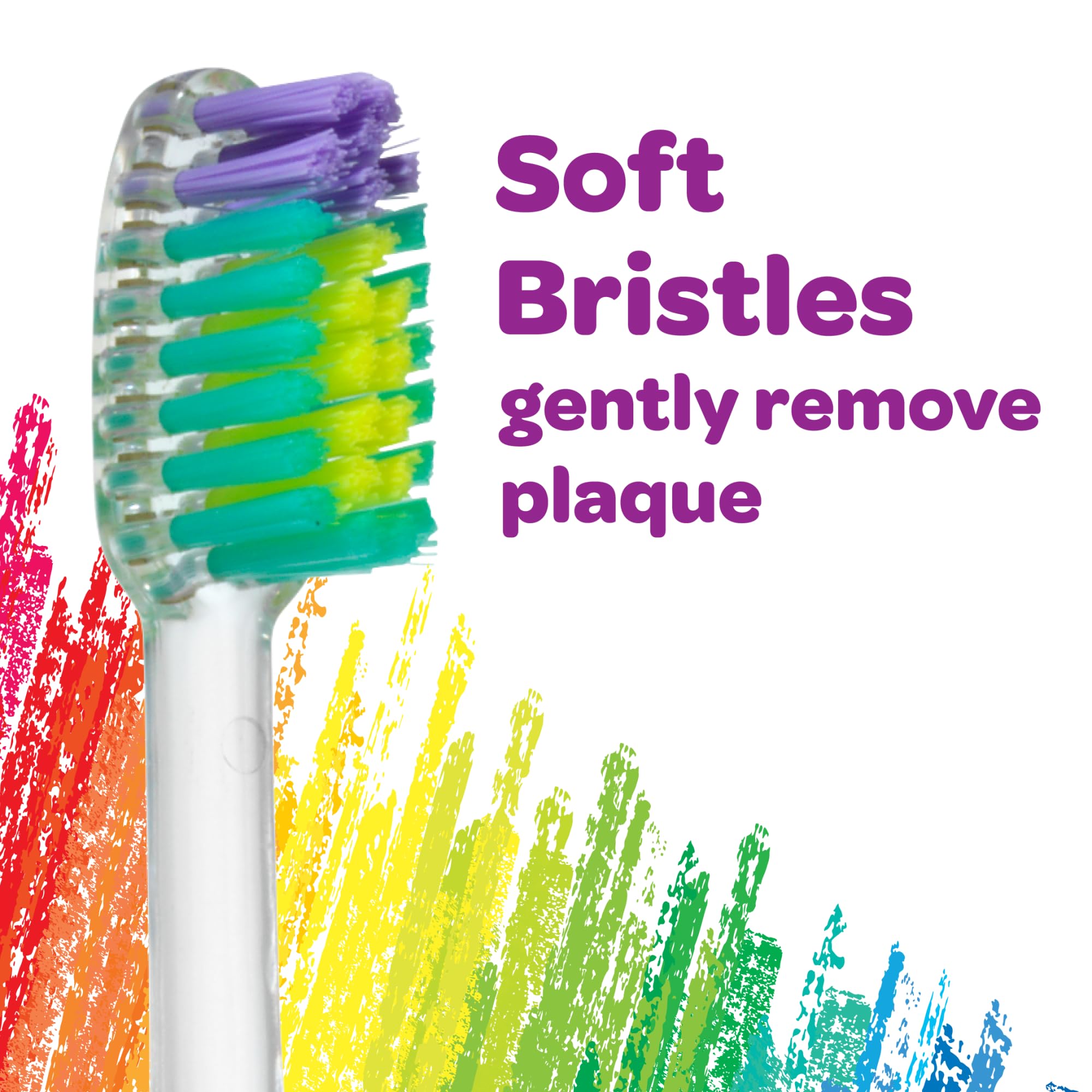 GUM Crayola Kids Light-Up Timer Toothbrush – Soft Bristles & Suction Cup (3+)
