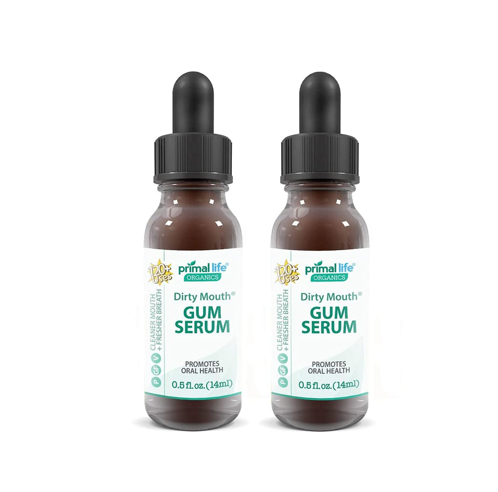 Gum Drops 0.5 oz – Primal Life Organics Gum Serum for Fresh Breath & Oral Health | Pack of 2