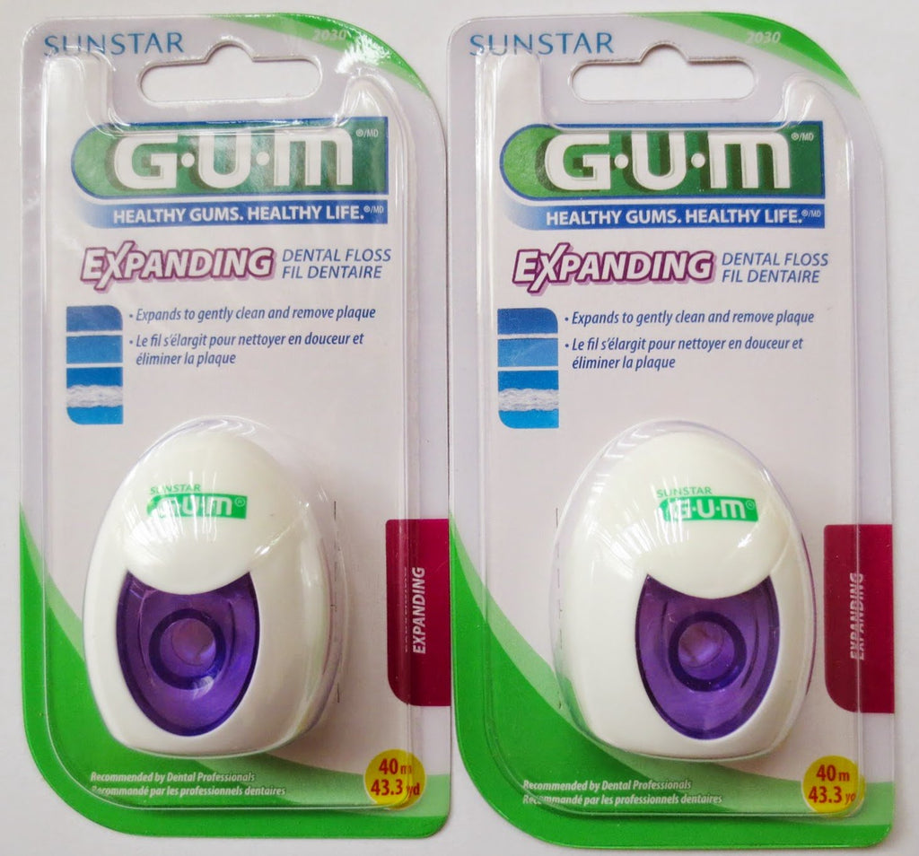 GUM Expanding Dental Floss 2030 – 43.3 Yd (Pack of 2)