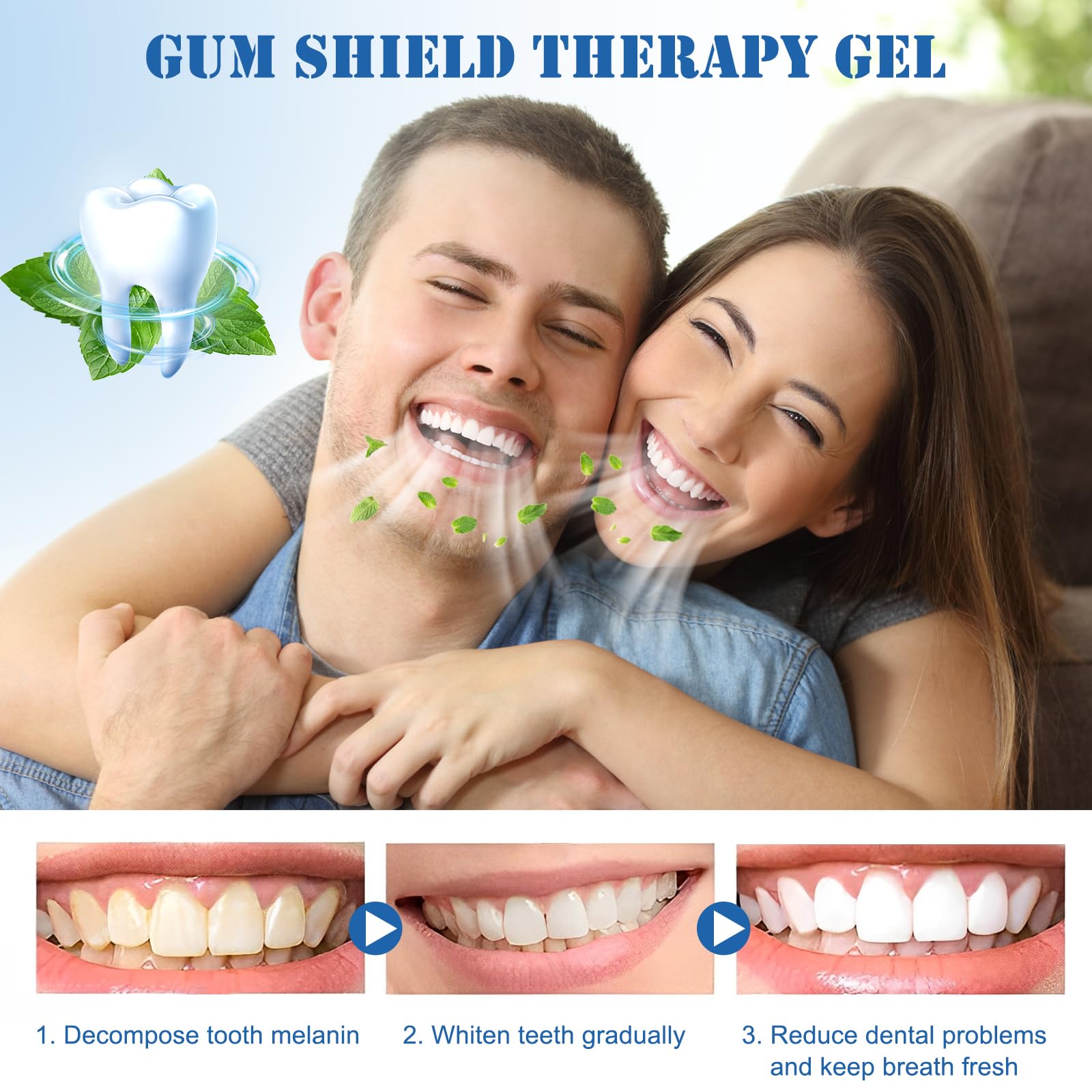Neslemy Gum Shield Therapy Gel – Gum Therapy Gel, Teeth Whitening Essence Pen (Pack of 3)