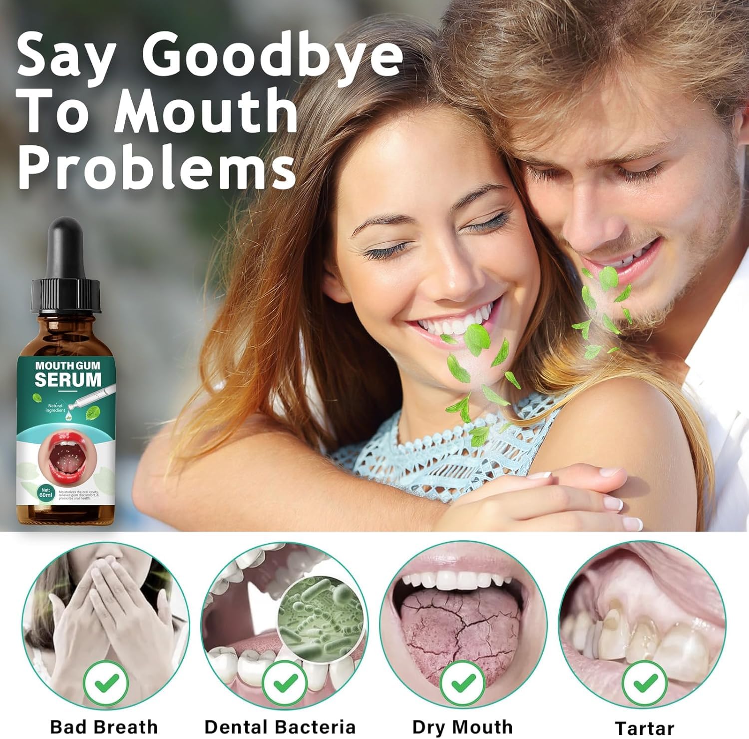 Gum Restore Drops - Receding Gums Repair & Fresh Breath (2.0 fl oz)